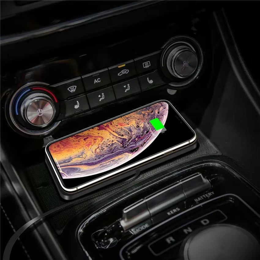 Rugged Wireless Car Charging Pad Stand, 120W Fast-Charge Silicone Dock for Smartphones with Non-Slip Dashboard Design