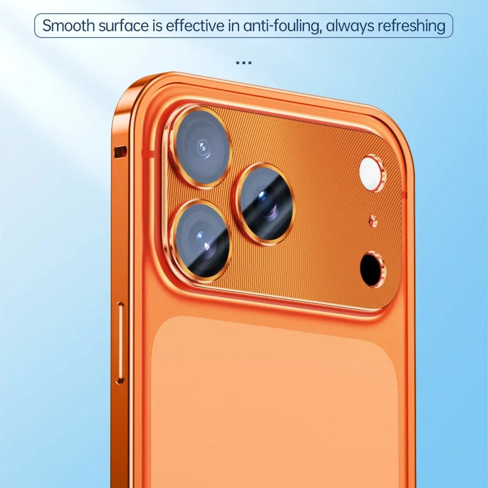 Rugged iPhone Case — Aluminum Alloy Frame Cover with Metal Lens Glass Protection, Heat-Dissipation Design and Durable Shockproof Build