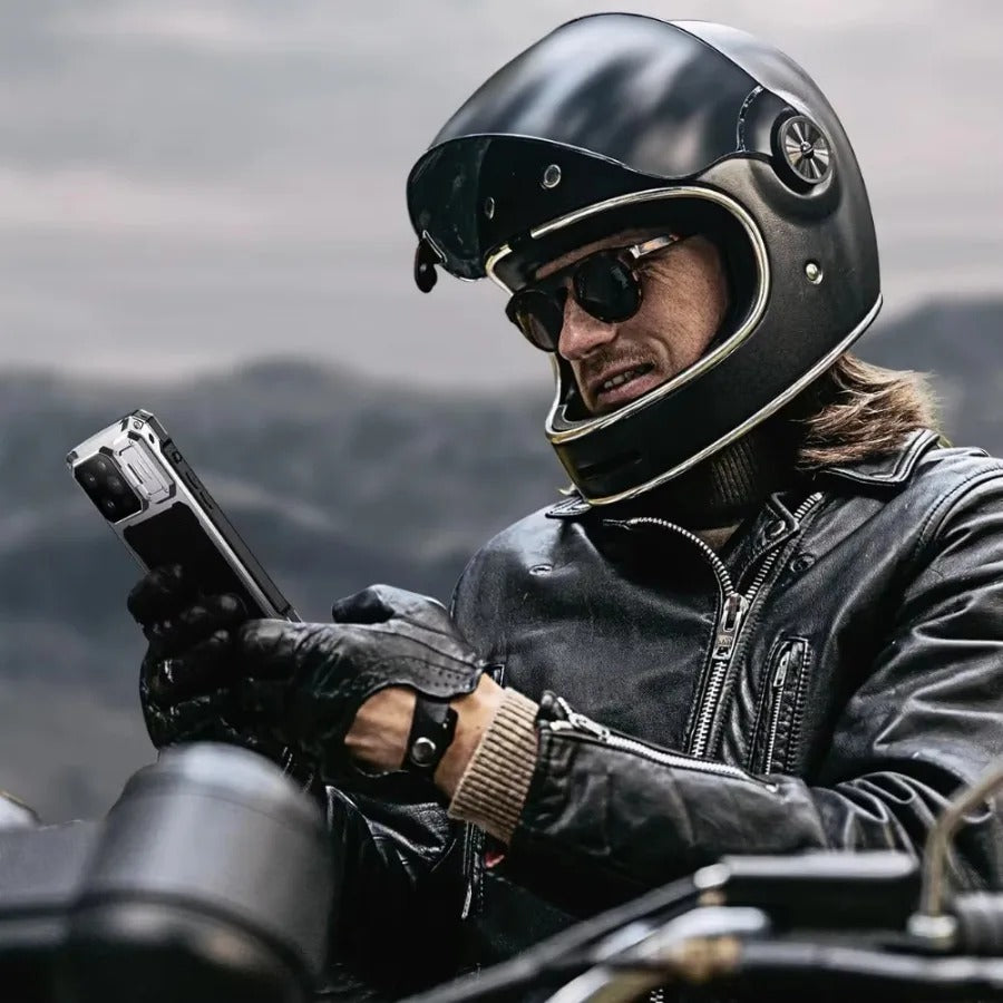 Rugged iPhone Case — Heavy-Duty Metal MagSafe Cover with Camera Guard Kickstand, 9H Screen & Lens Protectors, Dual-Layer Aluminum Bumper & Military-Grade Shockproof Design