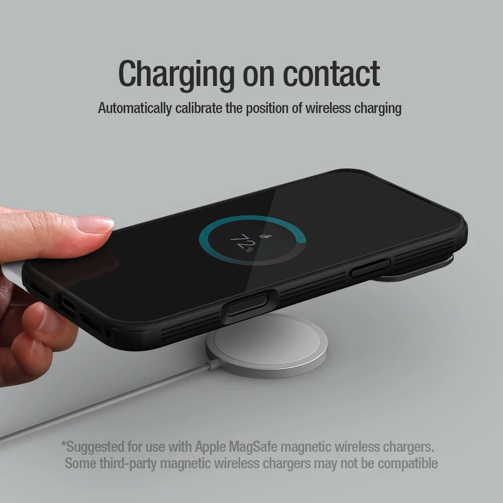 Rugged iPhone Case — MagSafe CamShield Cover with Foldable Lens Stand, Shockproof Textured PC Half-Wrapped Non-Slip Protective Design