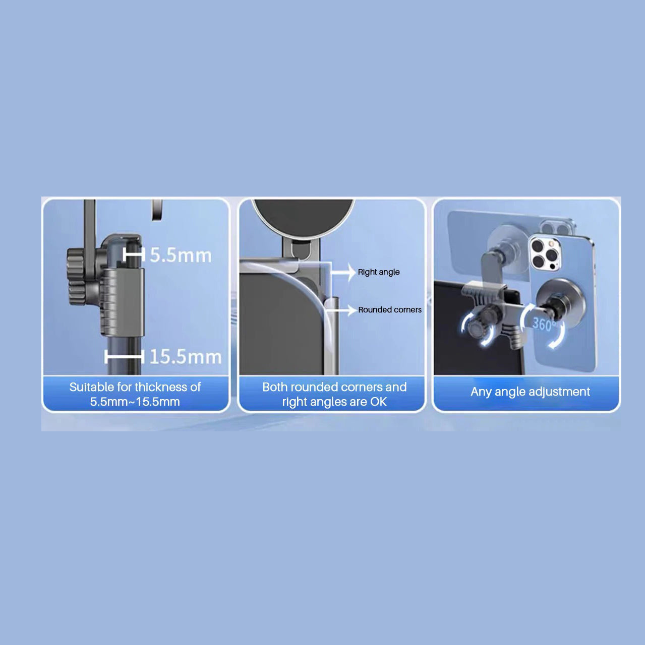 Rugged iPhone Magnetic Car Mount with Wireless Charging, 15W Fast-Charge Holder Featuring Strong MagSafe Alignment & Aluminum Construction