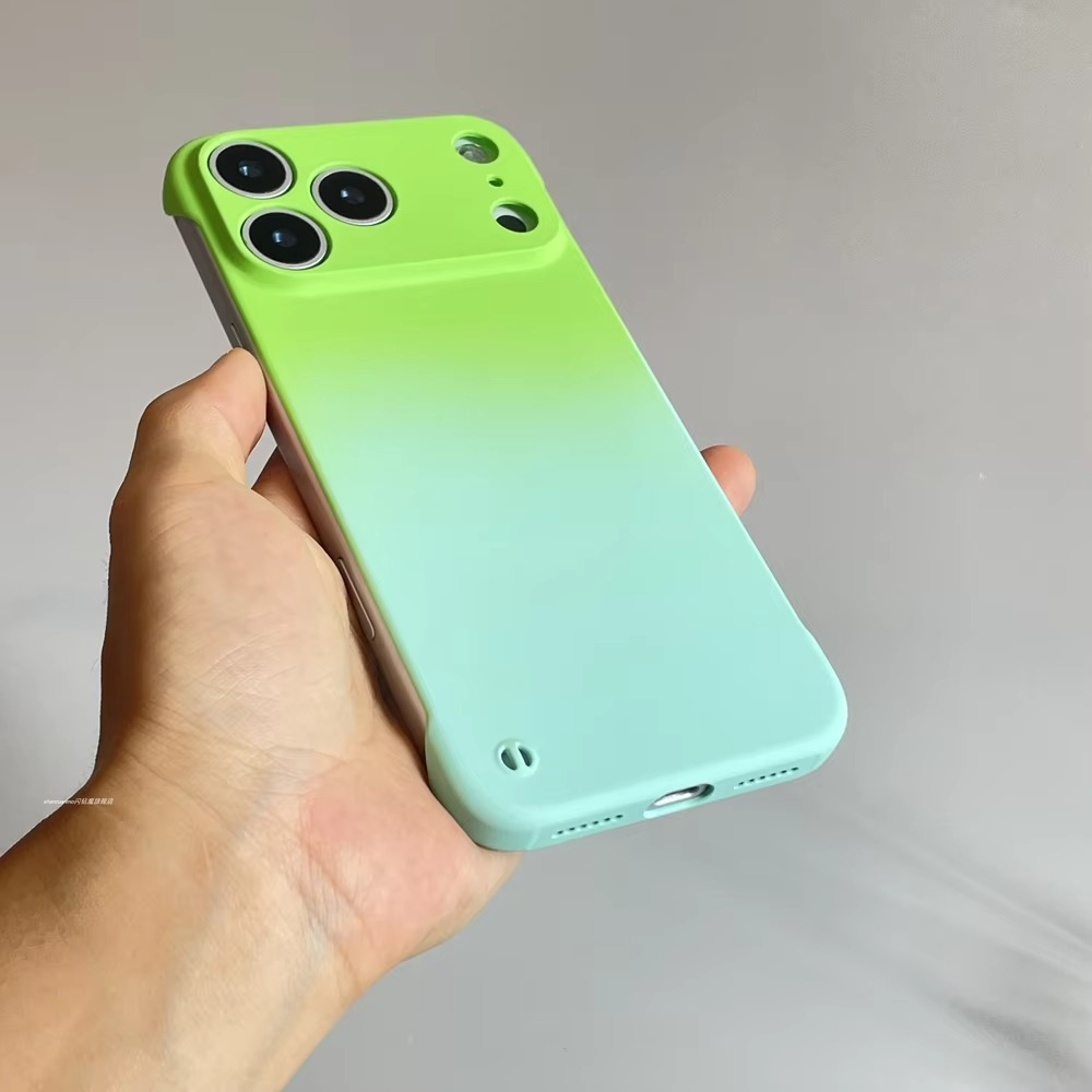 Luxury iPhone Case — Ultra-Thin Frameless MagSafe Cover with Gradient Transparent PC Design, Anti-Fingerprint Finish and Lightweight Shockproof Protection