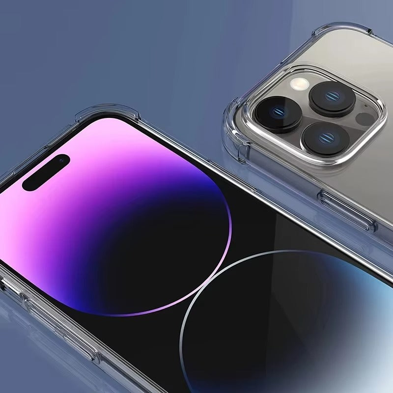 Ultra-Thin iPhone Case — Clear Silicone Full Coverage, Anti-Fingerprint, Anti-Scratch, Dustproof, Lightweight, Waterproof, Non-Slip Back Cover