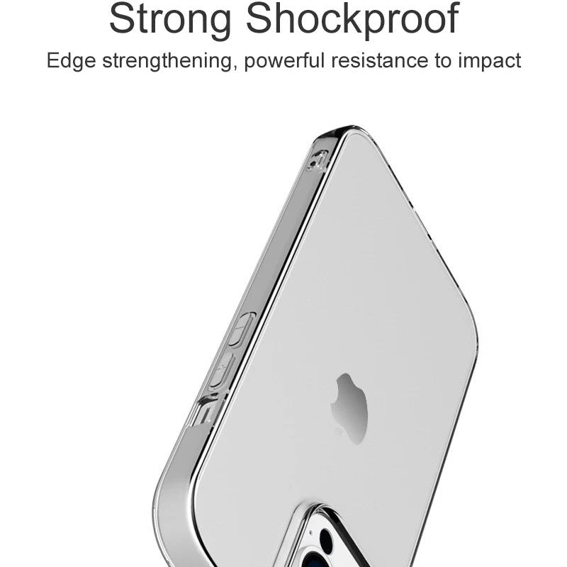 Ultra-Thin iPhone Case — Clear Silicone Full Coverage, Anti-Fingerprint, Anti-Scratch, Dustproof, Lightweight, Waterproof, Non-Slip Back Cover
