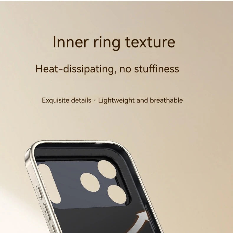 Luxury iPhone Case — PU Leather Cover with Rotating Metal Bracket Stand, Shockproof Back Protection and Premium Non-Slip Design