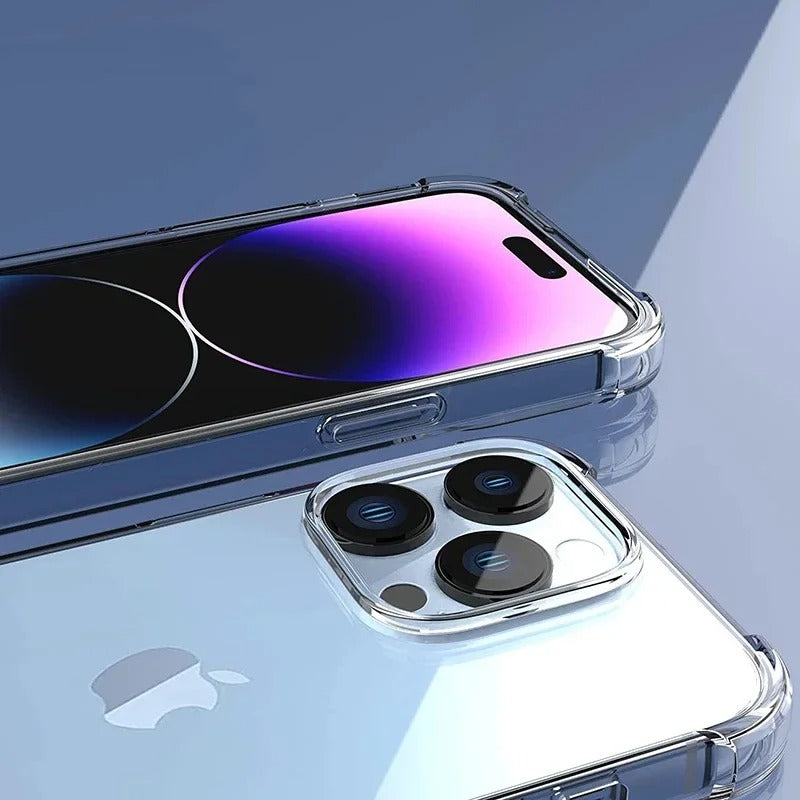 Ultra-Thin iPhone Case — Clear Silicone Full Coverage, Anti-Fingerprint, Anti-Scratch, Dustproof, Lightweight, Waterproof, Non-Slip Back Cover