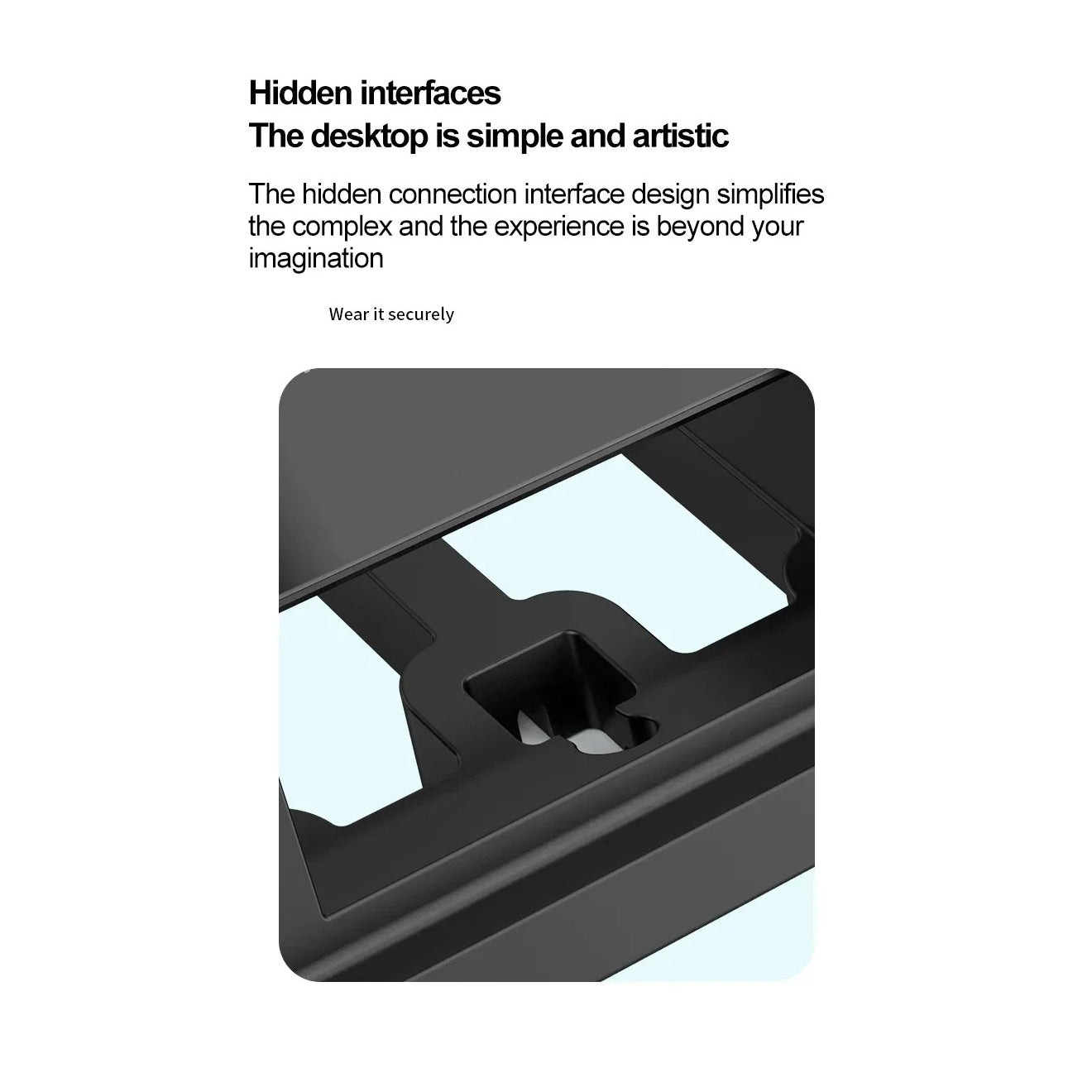 Ultra-Slim Wireless Charger Pad Stand, 30W Fast-Charge Desktop Dock with Charging Indicator for Smartphones