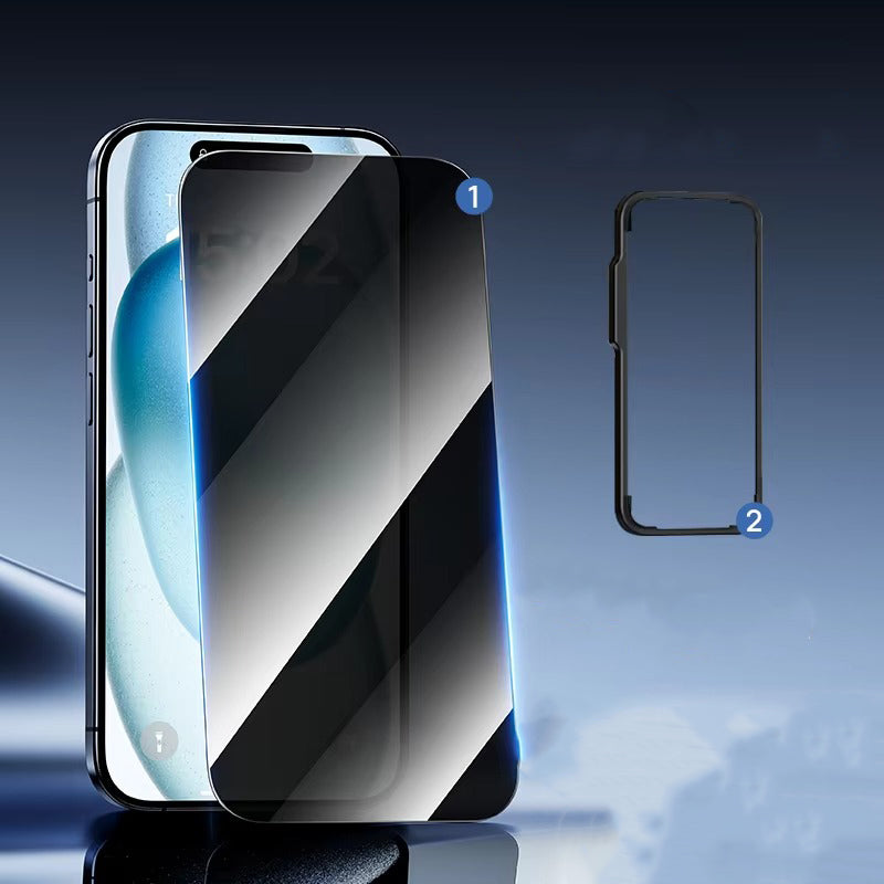 Ultra-Slim iPhone Anti-Peeping Screen Protector – Clear Edge Privacy Tempered Glass with Discreet Viewing Protection, Smooth Touch & Scratch Resistance