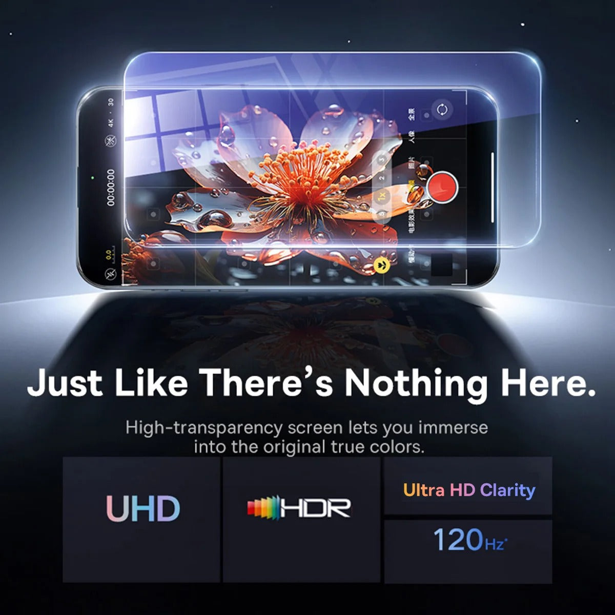 Ultra-Slim iPhone Anti-Peeping Screen Protector – Clear Edge Privacy Tempered Glass with Discreet Viewing Protection, Smooth Touch & Scratch Resistance