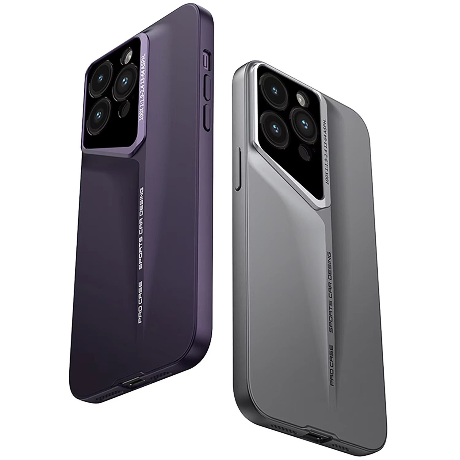 Ultra-Slim iPhone Case — Matte Blade-Texture Hard PC Cover with Frosted Lens Protection, Magnetic Lightweight Non-Slip Design & Drop-Proof Ultra-Thin Profile