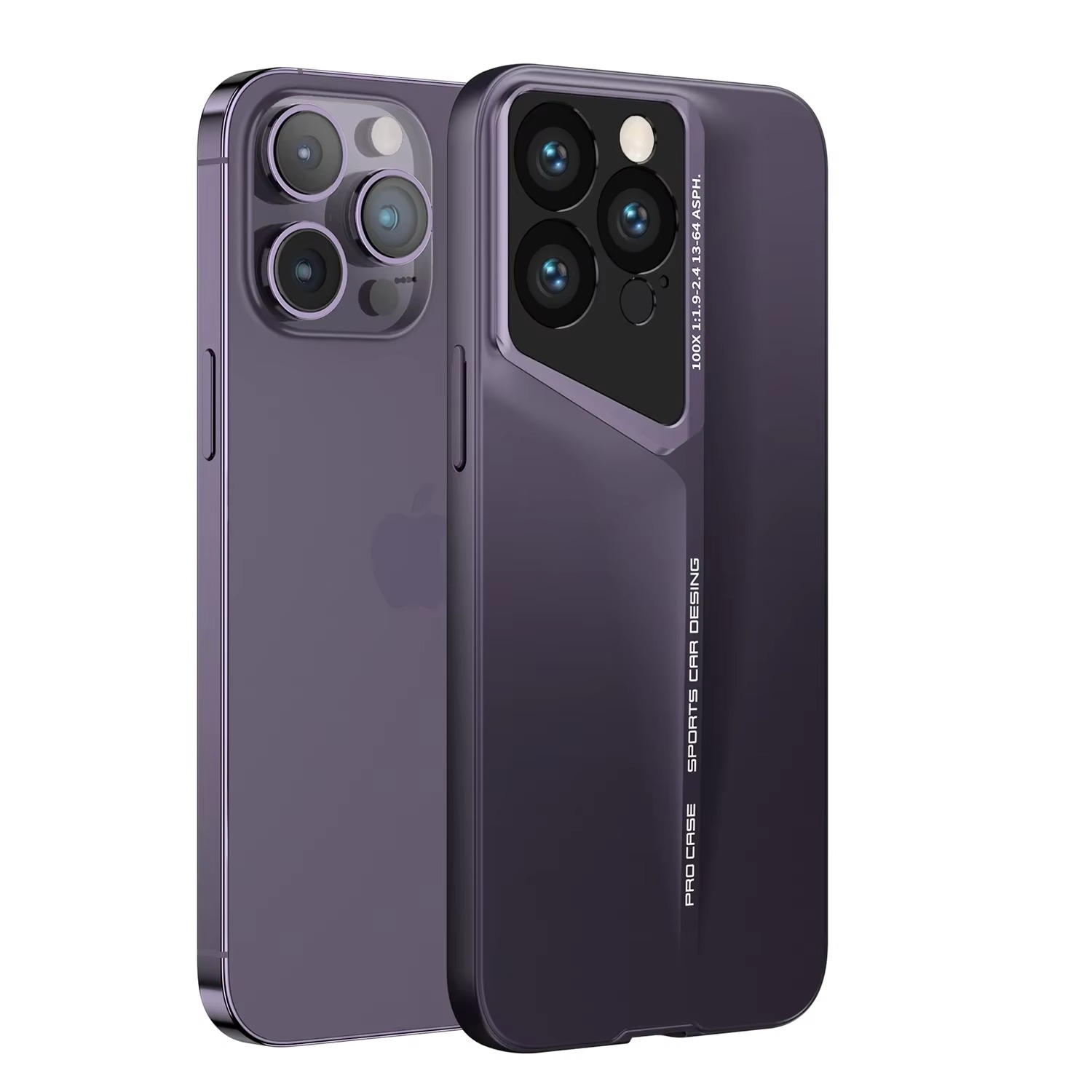 Ultra-Slim iPhone Case — Matte Blade-Texture Hard PC Cover with Frosted Lens Protection, Magnetic Lightweight Non-Slip Design & Drop-Proof Ultra-Thin Profile