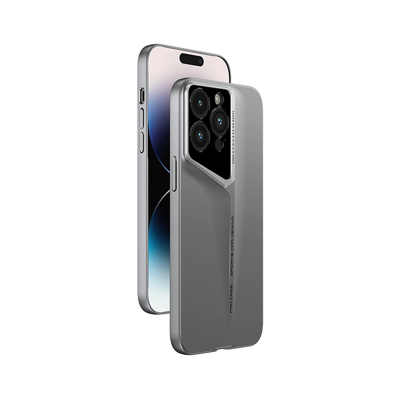 Ultra-Slim iPhone Case — Matte Blade-Texture Hard PC Cover with Frosted Lens Protection, Magnetic Lightweight Non-Slip Design & Drop-Proof Ultra-Thin Profile