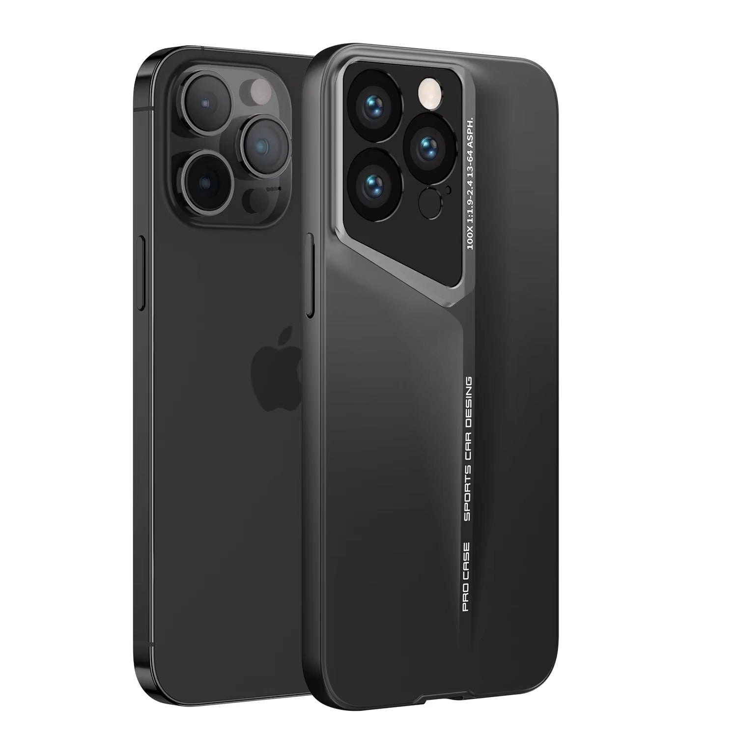 Ultra-Slim iPhone Case — Matte Hard PC Shockproof Cover with Frosted Lens Protection, Anti-Fingerprint Anti-Scratch Non-Slip Design
