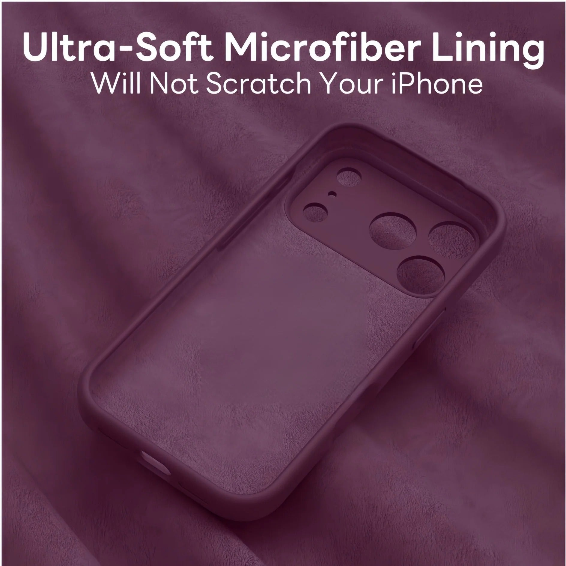 Ultra-Slim iPhone Case — Soft Silicone Gel Cover with Minimalist Matte TPU Design, Ultra-Thin Shockproof Protection, Plain Cute Girly Aesthetic