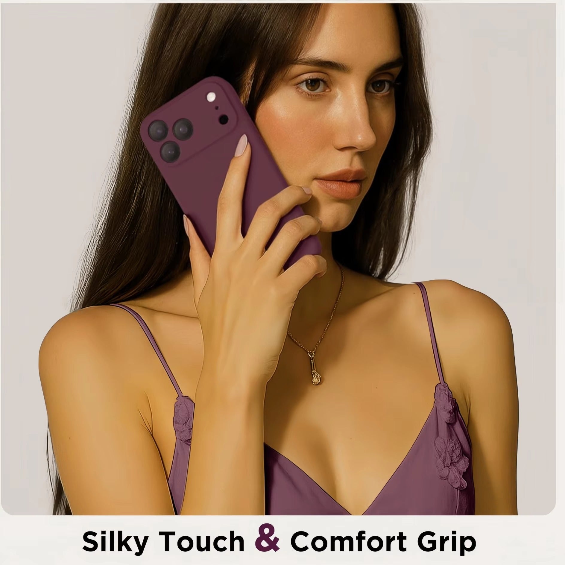 Ultra-Slim iPhone Case — Soft Silicone Gel Cover with Minimalist Matte TPU Design, Ultra-Thin Shockproof Protection, Plain Cute Girly Aesthetic