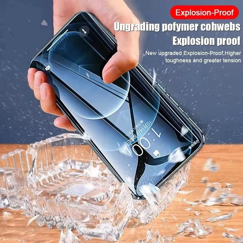 Ultra-Slim iPhone Hydrogel Screen Protector – Flexible Full Cover Protective Film with Smooth Touch Feel, Scratch Resistance & Impact-Absorbing Display Protection