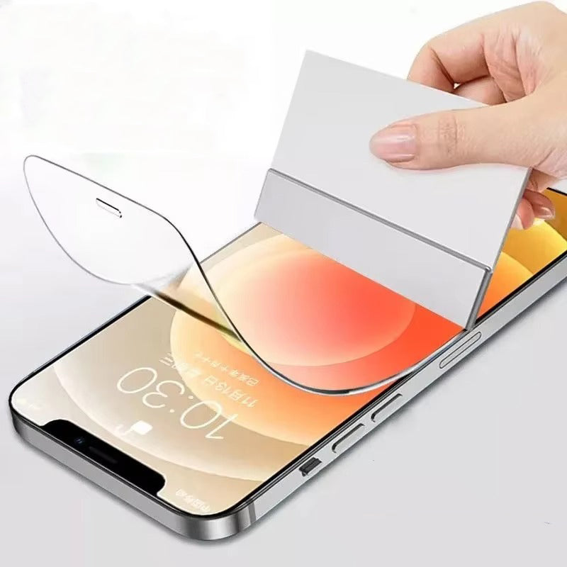 Ultra-Slim iPhone Hydrogel Screen Protector – Flexible Full Cover Protective Film with Smooth Touch Feel, Scratch Resistance & Impact-Absorbing Display Protection