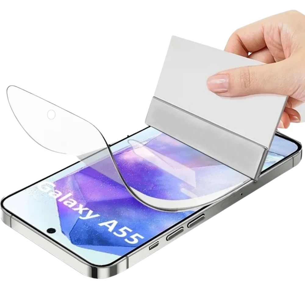 Ultra-Slim iPhone Hydrogel Screen Protector, HD Clear Full-Cover Soft Film with Anti-Fingerprint Protection and Smooth Touch Feel
