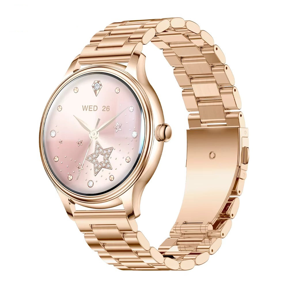 Ultra-Thin AMOLED Smart Watch with 1.32″ Round Display, Health Monitoring, Bluetooth Calling, Lightweight Fashion Fitness Tracker