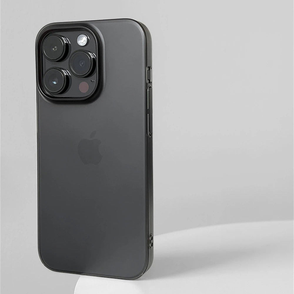 Ultra-Thin iPhone Matte Translucent Case — Silky Skin Slim Hard Cover, Lightweight Shockproof Design, Anti-Fingerprint Scratch-Resistant Clear Finish